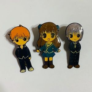 Vintage Fruits Basket Anime 1in Enamel Pin Set